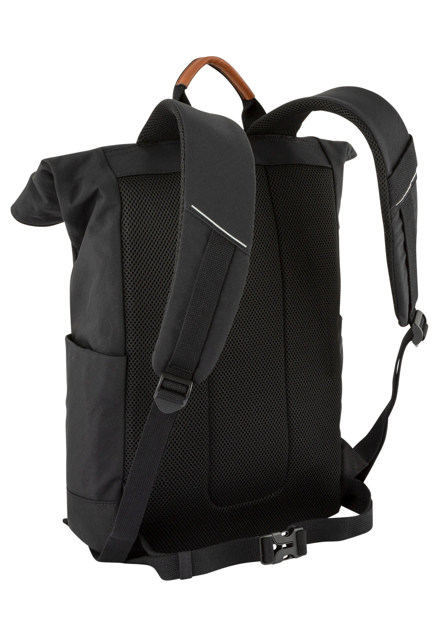 camel active Freizeitrucksack Rucksack mit Reißverschluss und Überschlag, Reflektierende Details