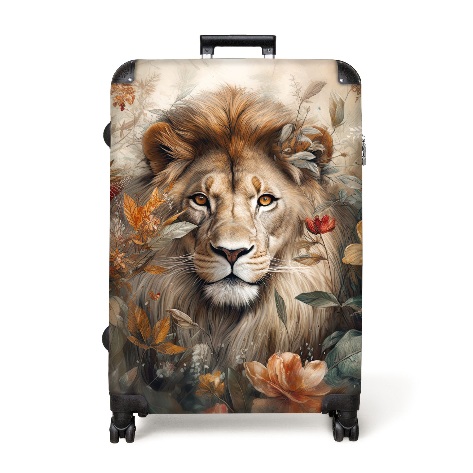 NoBoringSuitcases.com© Hartschalen-Trolley Löwe - Wildtiere - günstig online kaufen