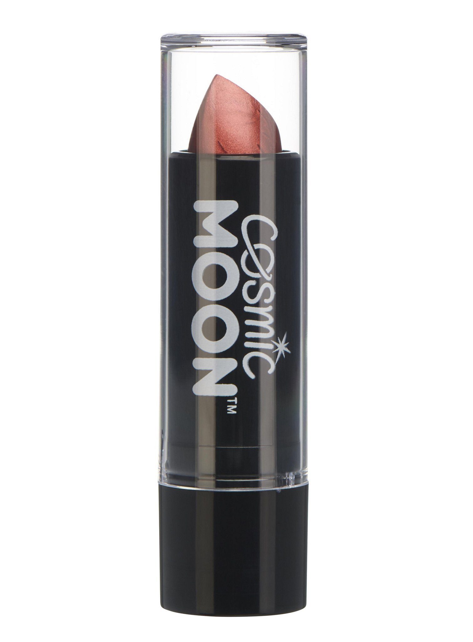 Smiffys Lippenstift Cosmic Moon Metallic Lippenstift rot, Metallisch schimmernder Lippenstift für einen aufregenden Look zu Fas