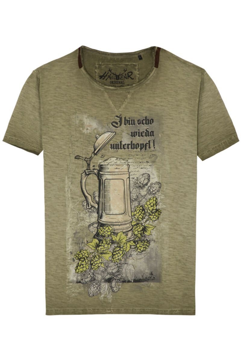 Trachtenshirt Trachtenshirt Herren - FABIO - oliv