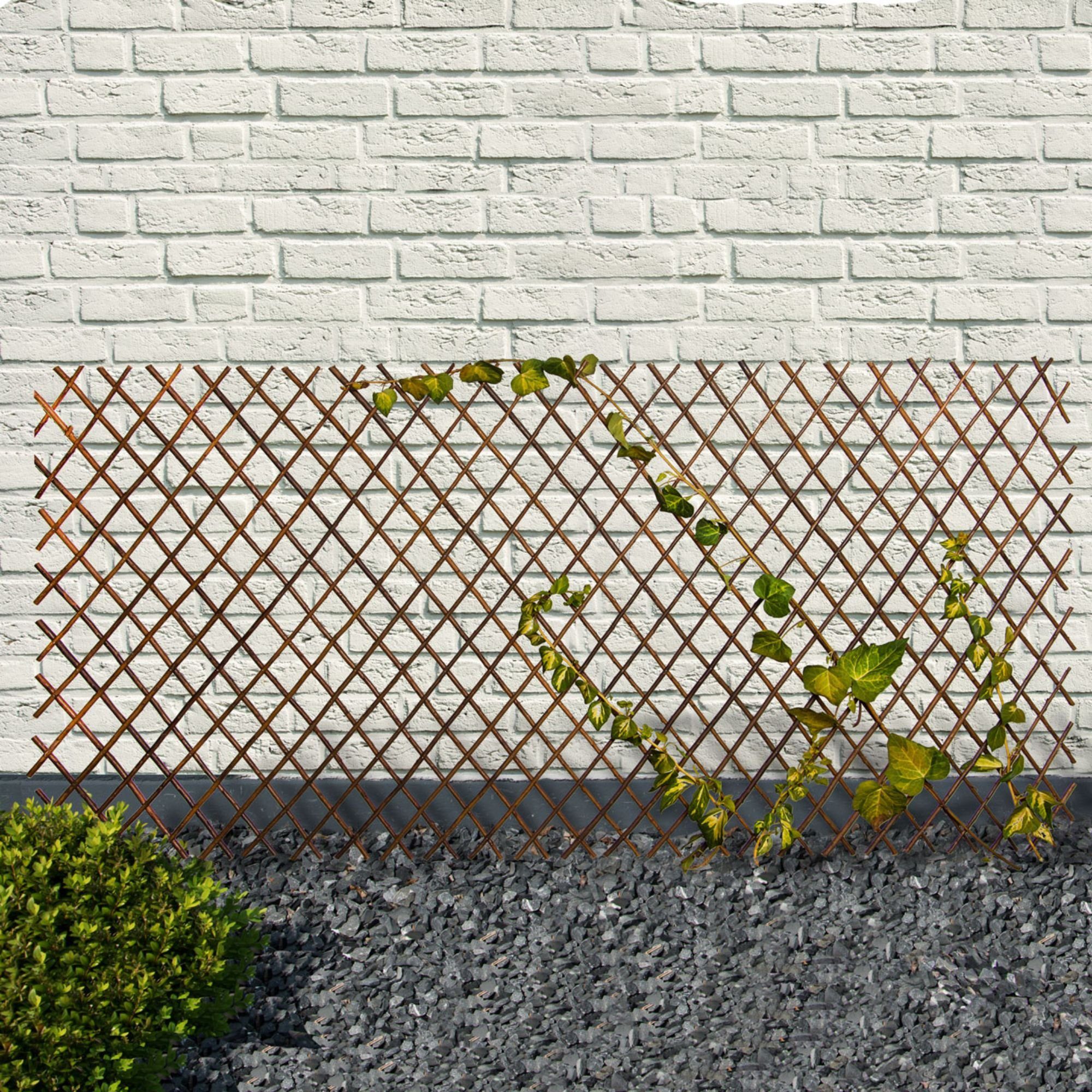 UNUS GARDEN Rankgitter Rankgitter Weide variabel 5er Set, 5 St., 5er Set, Sichtschutz Weidenzaun Rankhilfe für Garten, Balkon und Terrasse