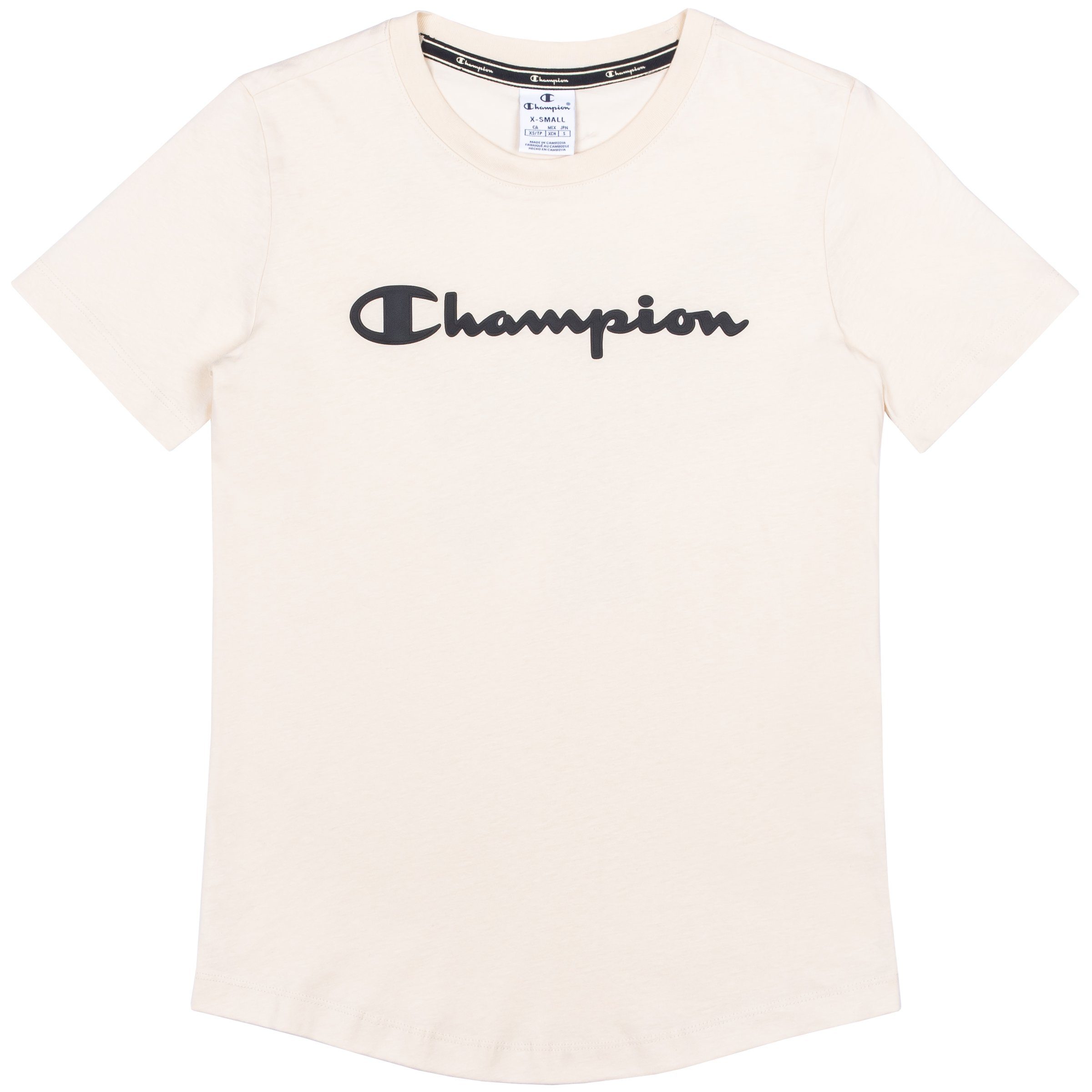 Champion T-Shirt Champion Damen T-Shirt Adult Crewneck 112019 (wag) beige