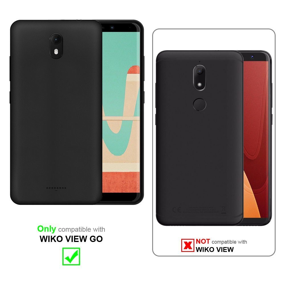 Cadorabo Handyhülle für WIKO VIEW GO Hülle WIKO VIEW GO, Schutzhülle Hülle mit Standfunktion, Magnetverschluss und Kartenfach