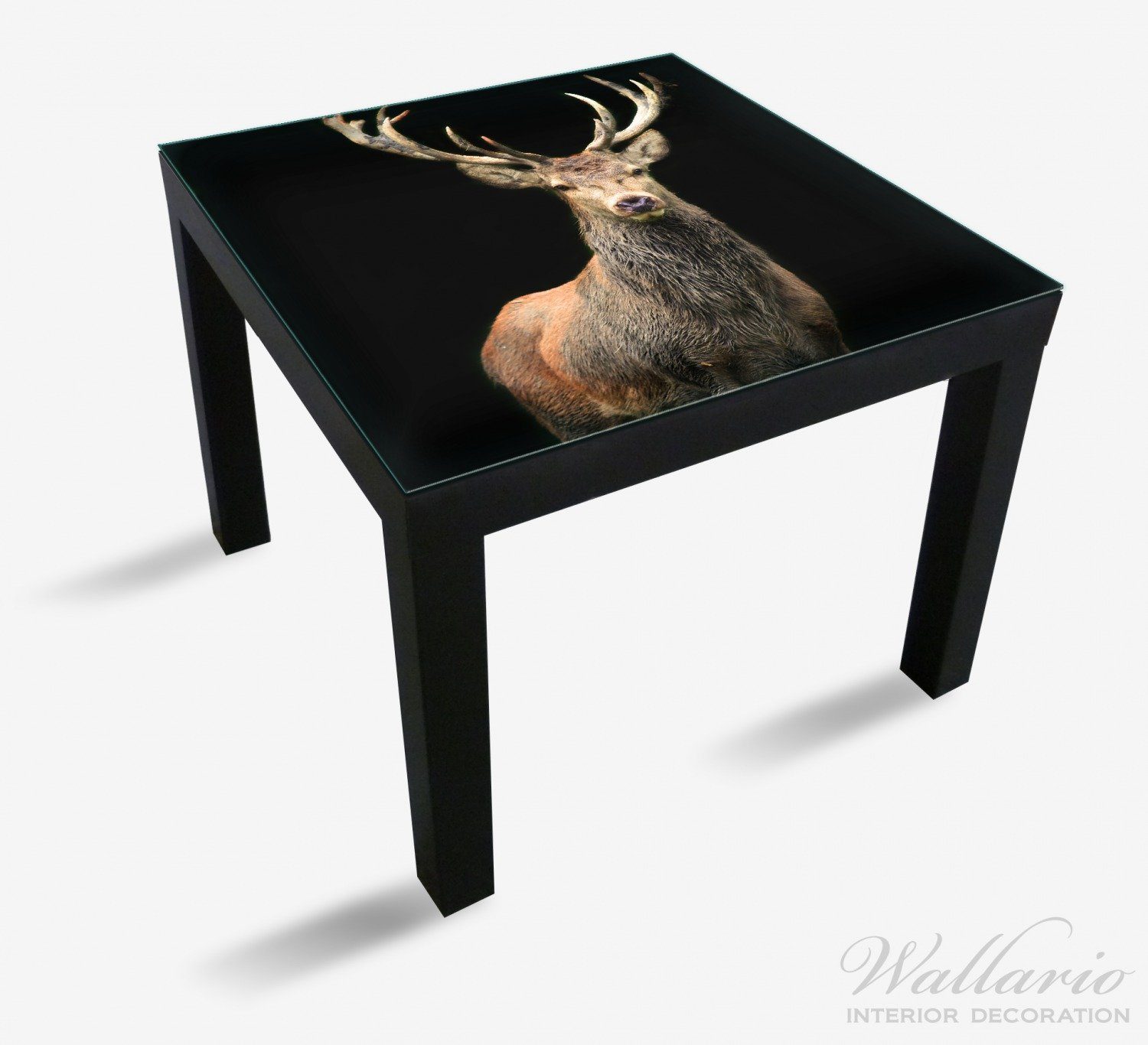 Wallario Tischplatte Stattlicher Rothirsch geeignet Tisch für St), Ikea Lack (1