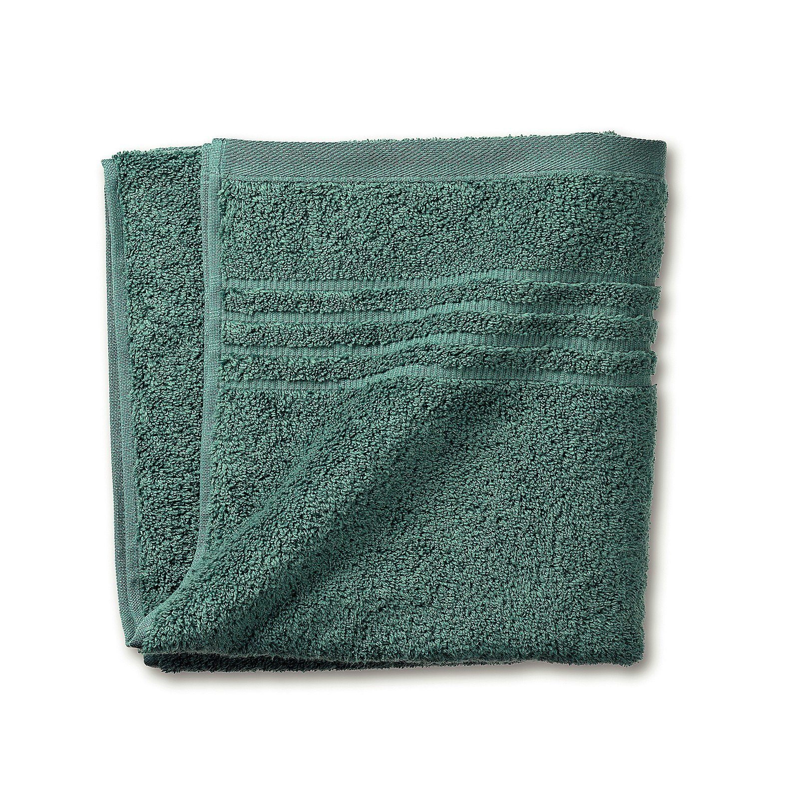 60°C, mit piniengrün Handtuch Bordüre bis waschbar Leonora, kela