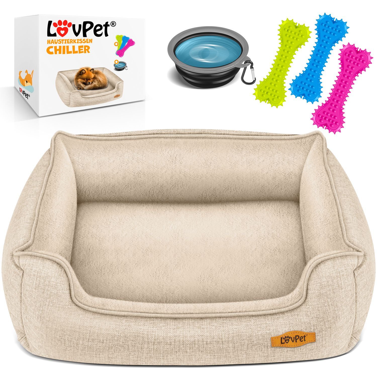 Lovpet Tierbett, Hundebett Hundekissen Hundekorb Chiller günstig online kaufen
