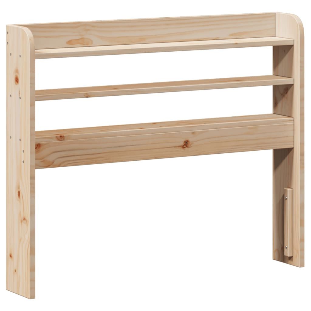 vidaXL Bett, Kopfteil mit Ablagen 75 cm Massivholz Kiefer günstig online kaufen
