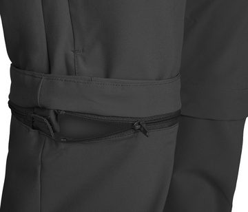 Bergson Zip-off-Hose AALBORG Vario Zipp-Off (slim) Damen Wanderhose, recycelt, elastisch, sportlich, Normalgrößen, schwa