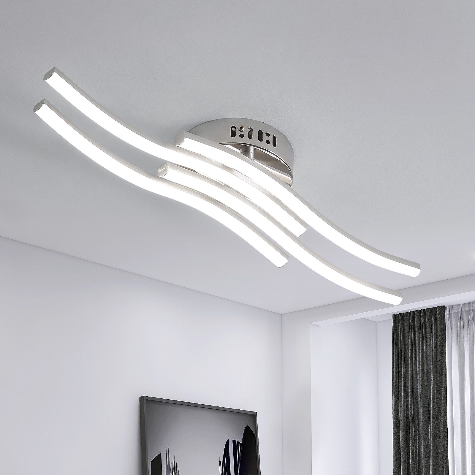Goeco LED Deckenleuchte 24W Streifenlicht, IP20 günstig online kaufen