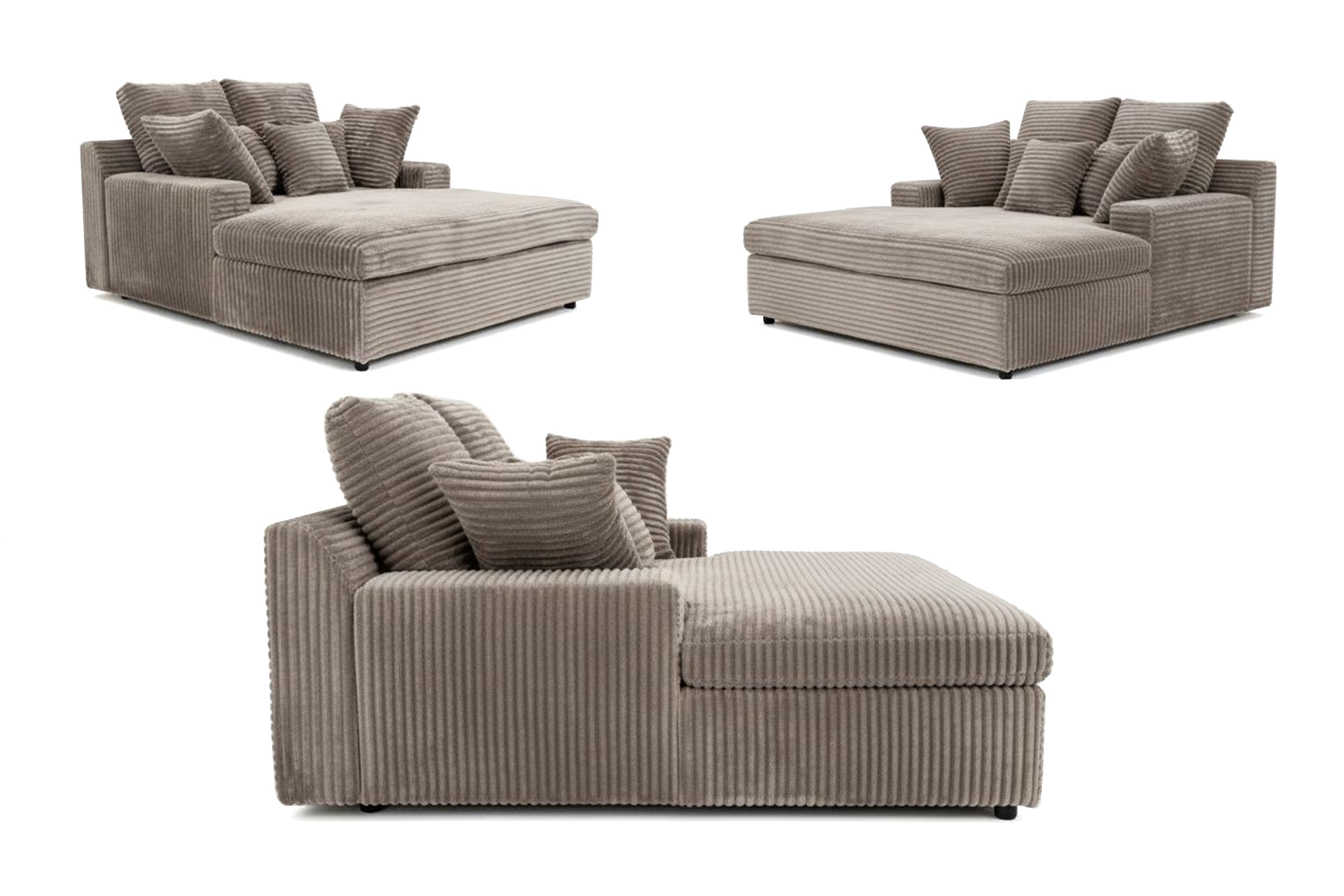 yourhouse24 Sofa XXL Loveseat LAZY ONE Couch, Cord, mit Bettfunktion, Seite universal – Bild 4 von 5