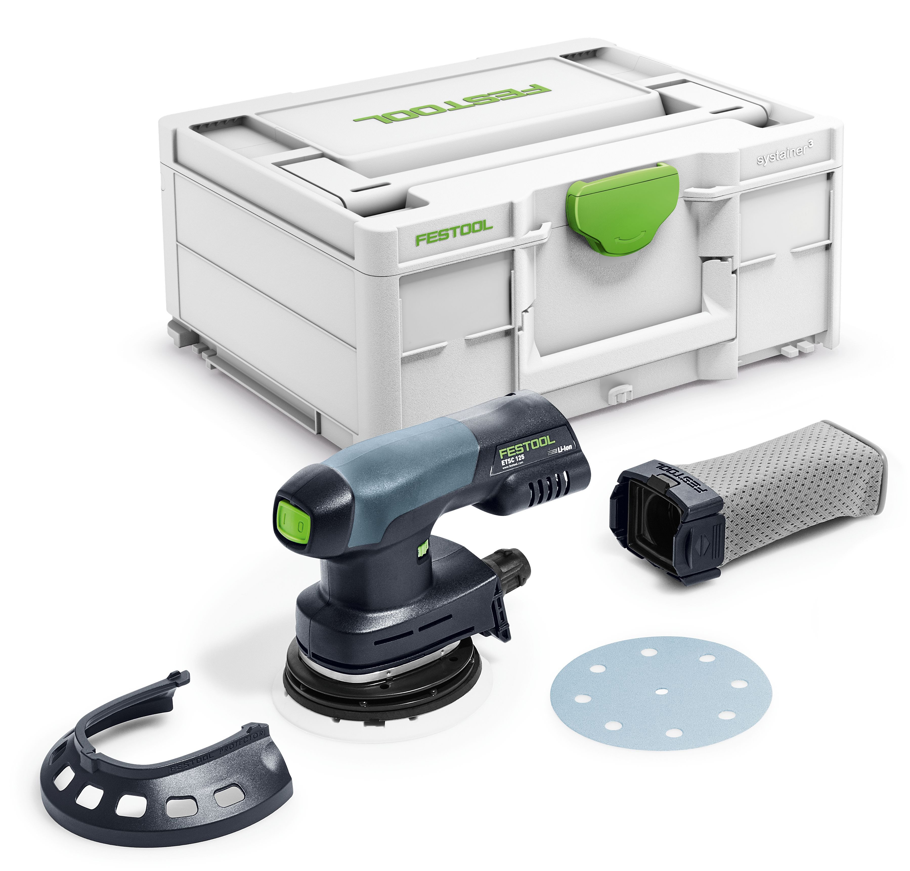 FESTOOL Elektrowerkzeug-Set Festool Akku-Exzenterschleifer ETSC 125-Basic