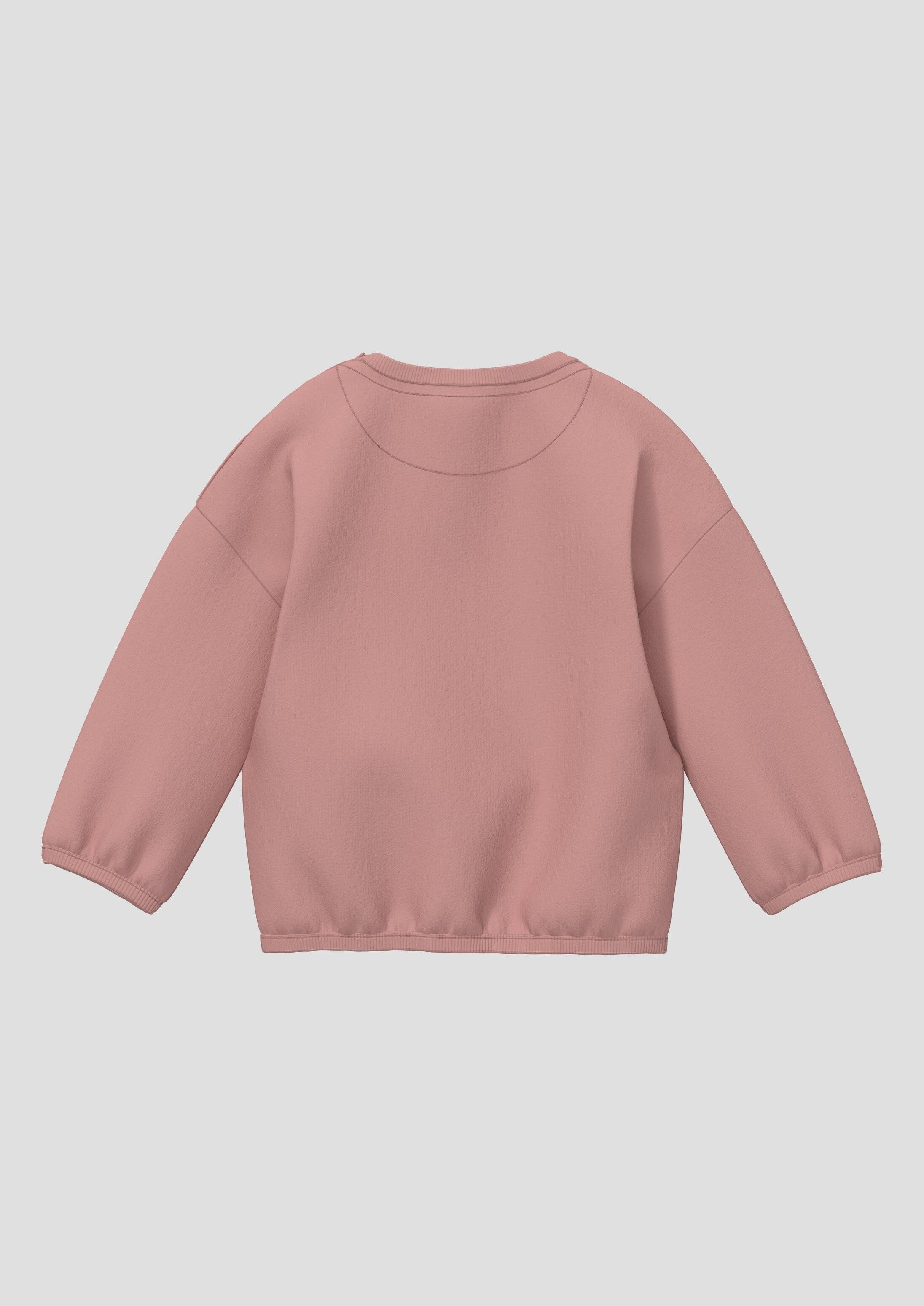 s.Oliver Sweatshirt Sweatshirt Unisex Sweatshirt mit Applikation im Loose Fit