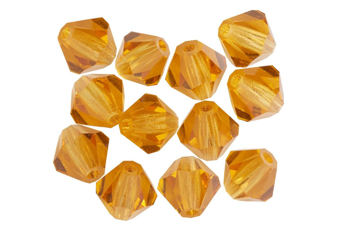 Thumbnail - Pracht Bastelperlen Glasschliffglitzerperlen, (12-tlg), 6 mm