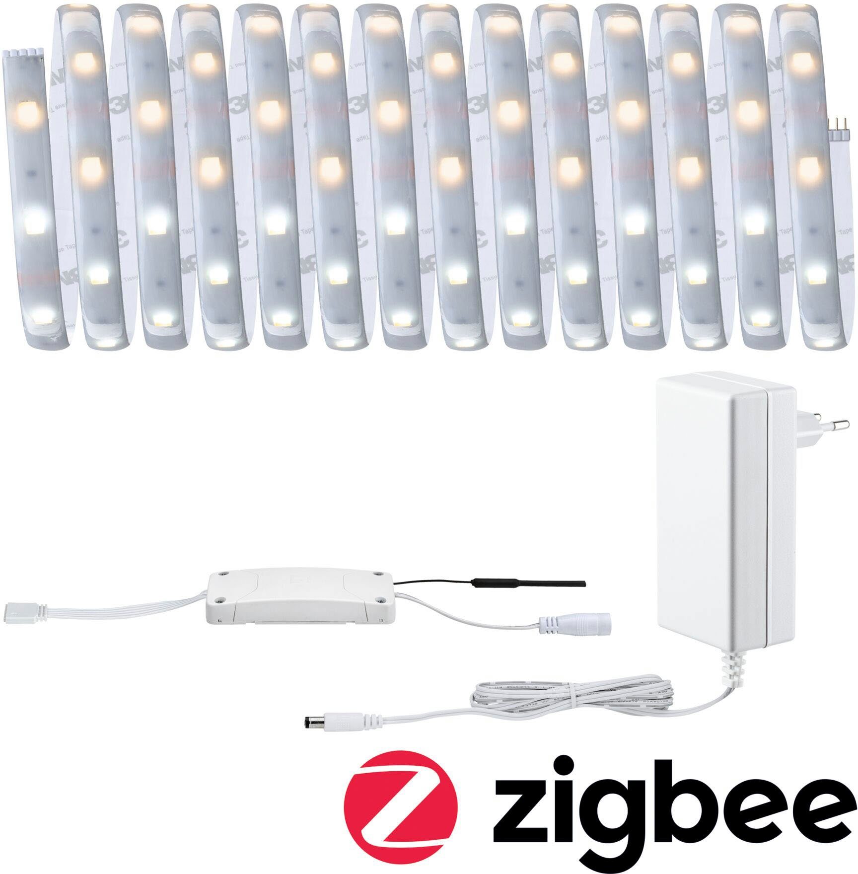 Smart Zigbee beschichtet IP44 Paulmann Basisset Home 1-flammig, 18W 250 MaxLED LED-Streifen White, 5m, 135, Tunable