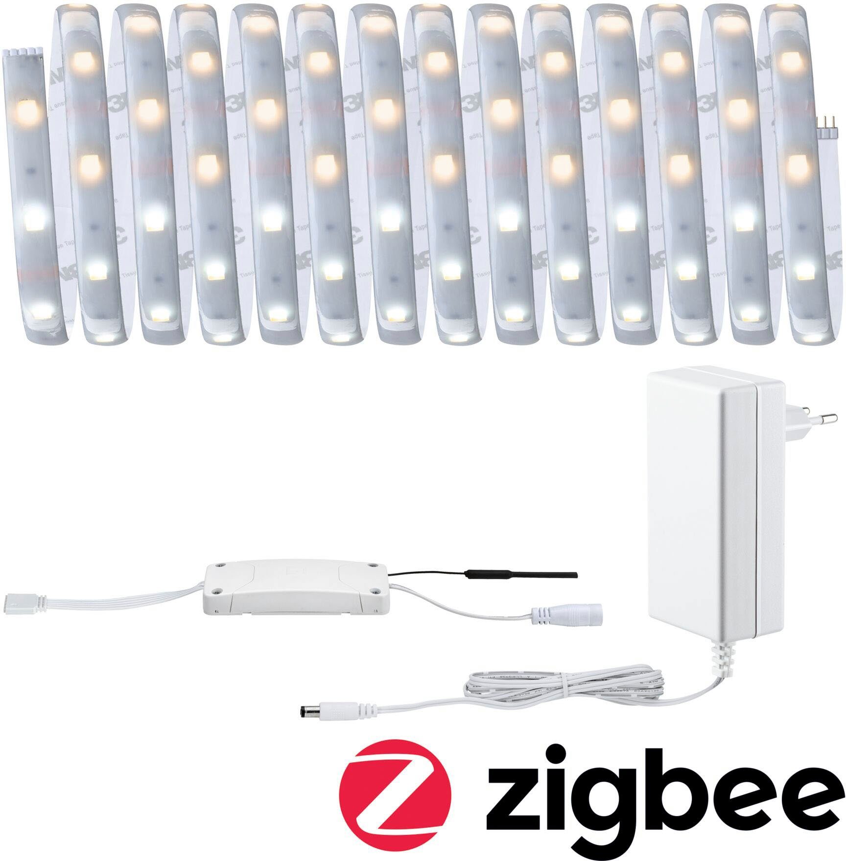 IP44 Zigbee LED-Streifen 18W Paulmann 135, 250 beschichtet 5m, 1- MaxLED Smart White, Tunable Home flammig, Basisset
