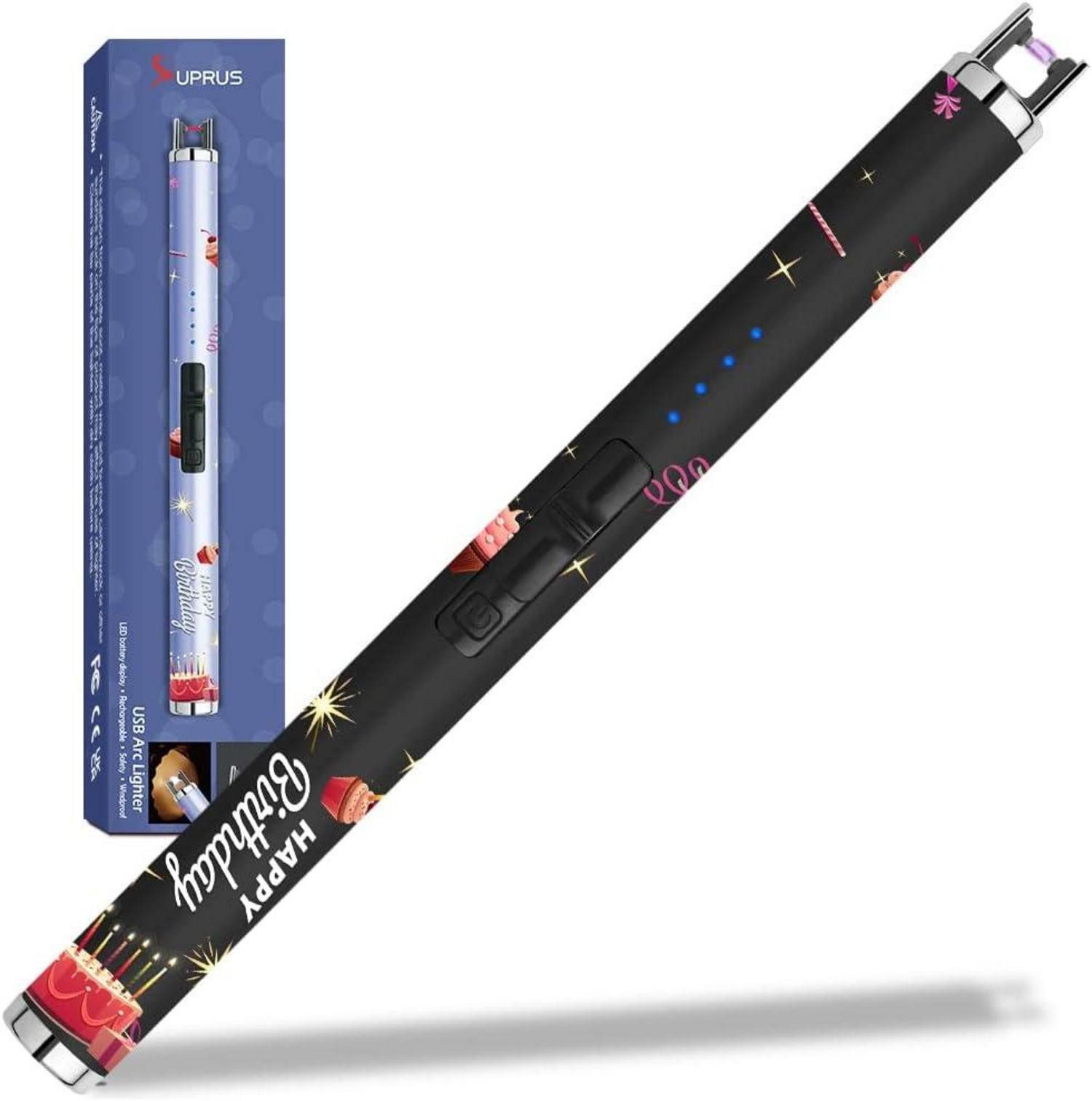 Feuerzeug Elektrisches Kerzenfeuerzeug USB wiederaufladbar LED