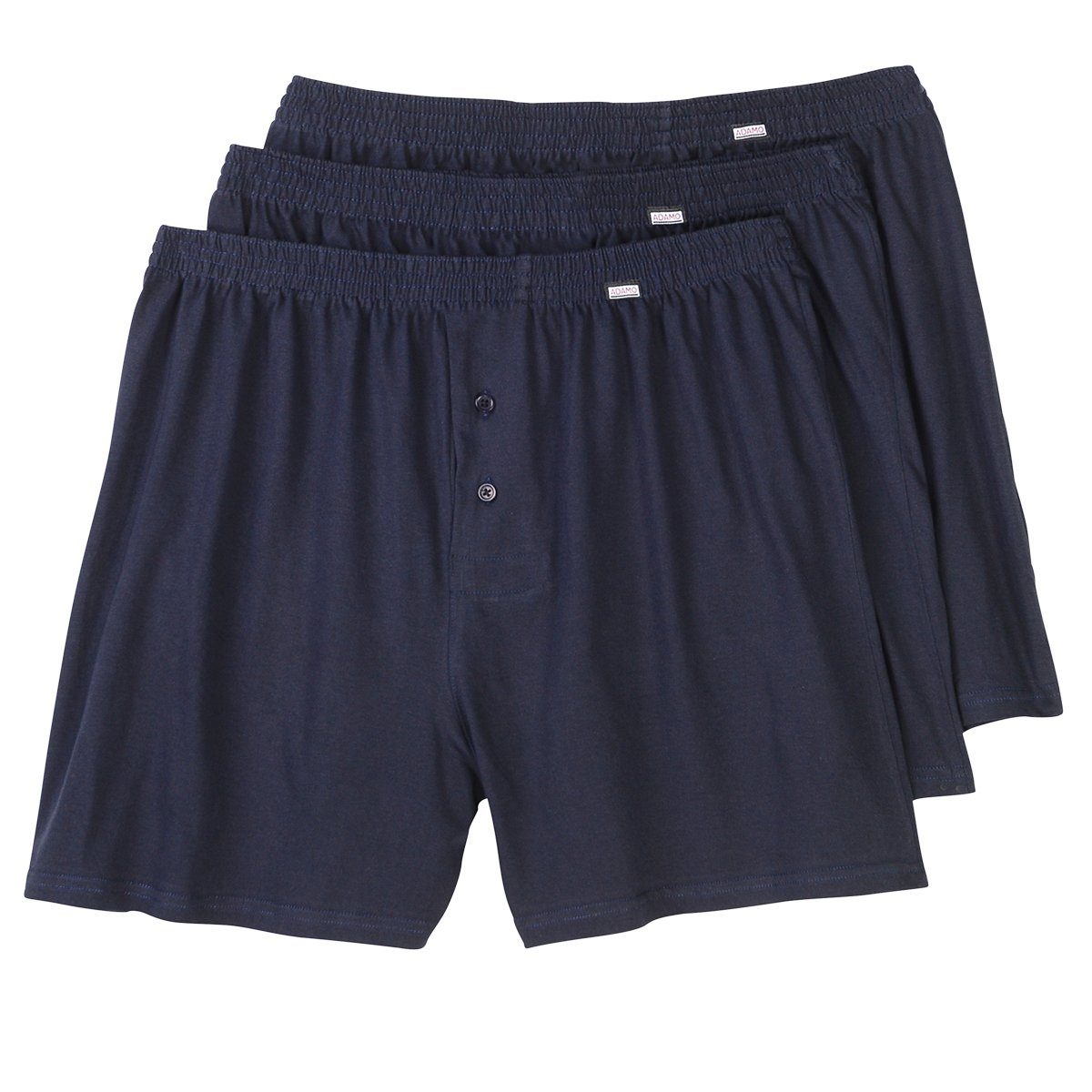 Boxershorts Adamo Übergrößen Boxershorts dunkelblau 3er-Pack