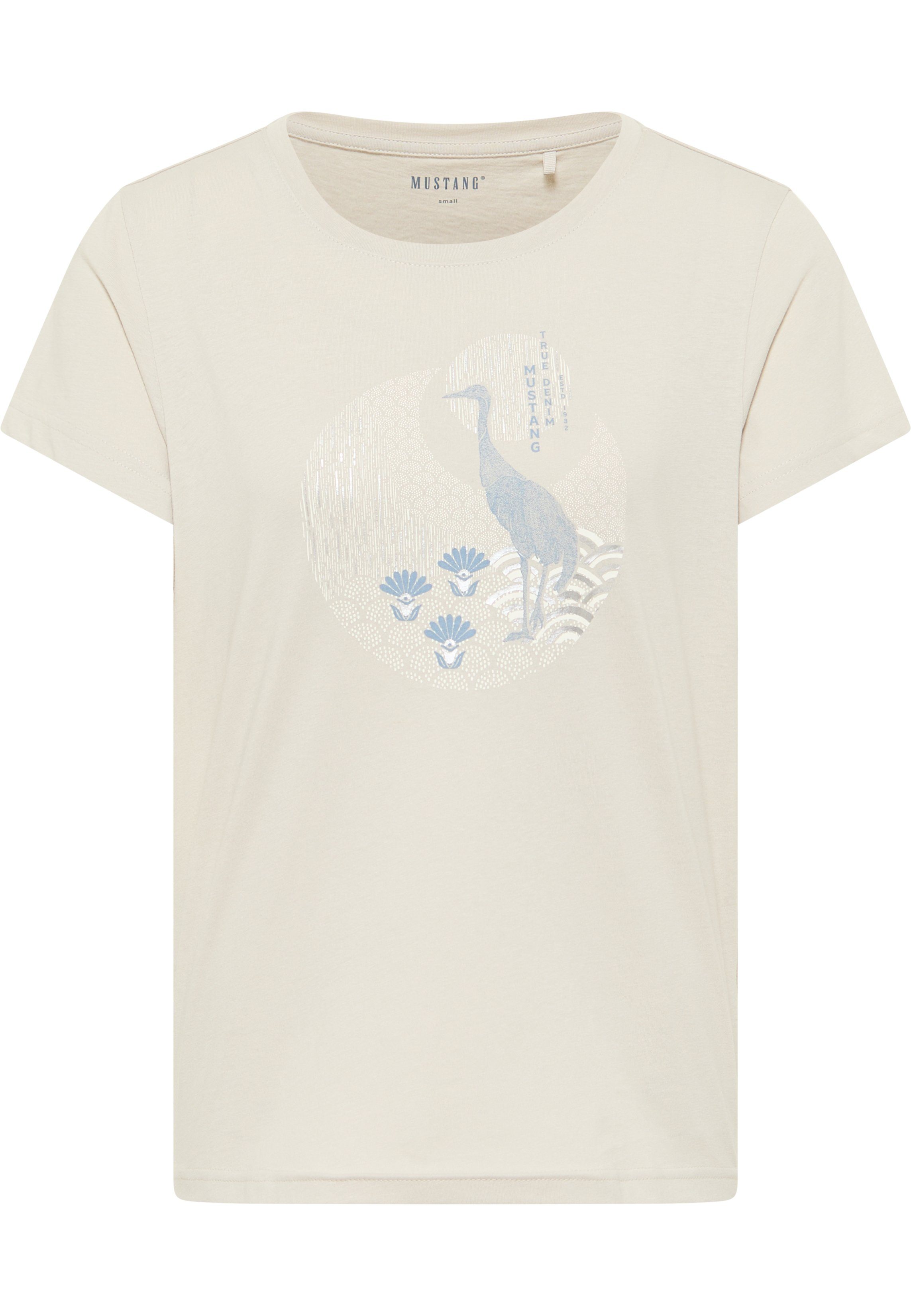 MUSTANG T-Shirt Style Alina Print hellgrau C