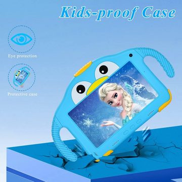 okulaku 03-Pro03 Tablet (7", 32 GB, Android 10, 4G, Kinder Tablet 3-14 jahre Mädchen Junge HD Display mit WiFi Dual Kamera)