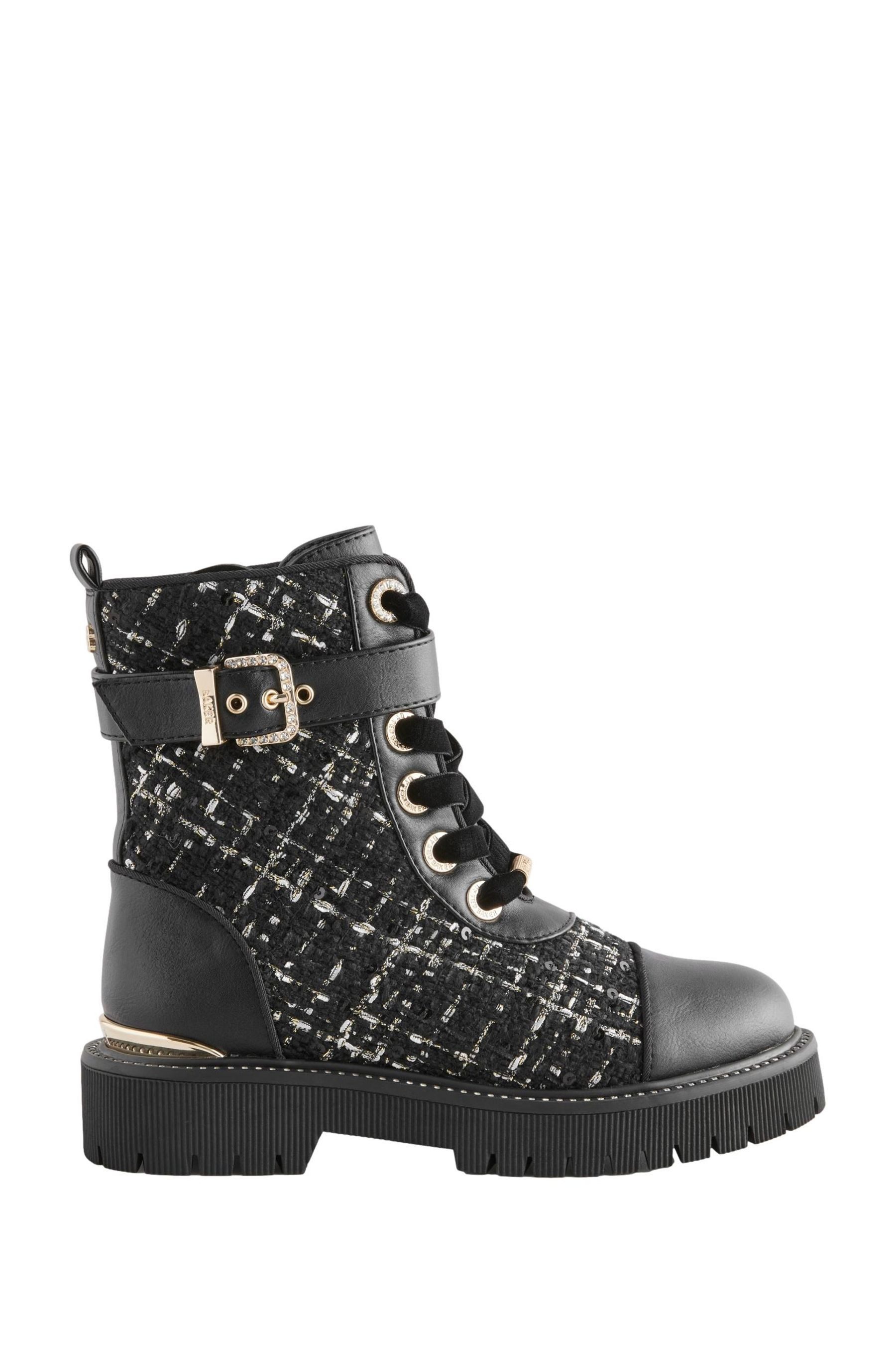 Baker by Ted Baker Baker by Ted Baker Schnürstiefel aus Bouclé Schnürstiefelette (1-tlg)