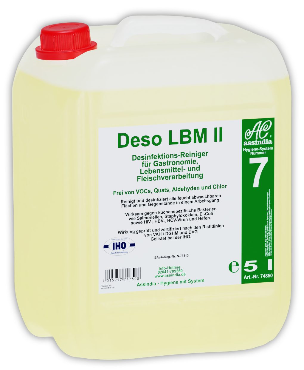 AC Assindia Deso LBM II Desinfektionsreiniger 5l Hygienemittel