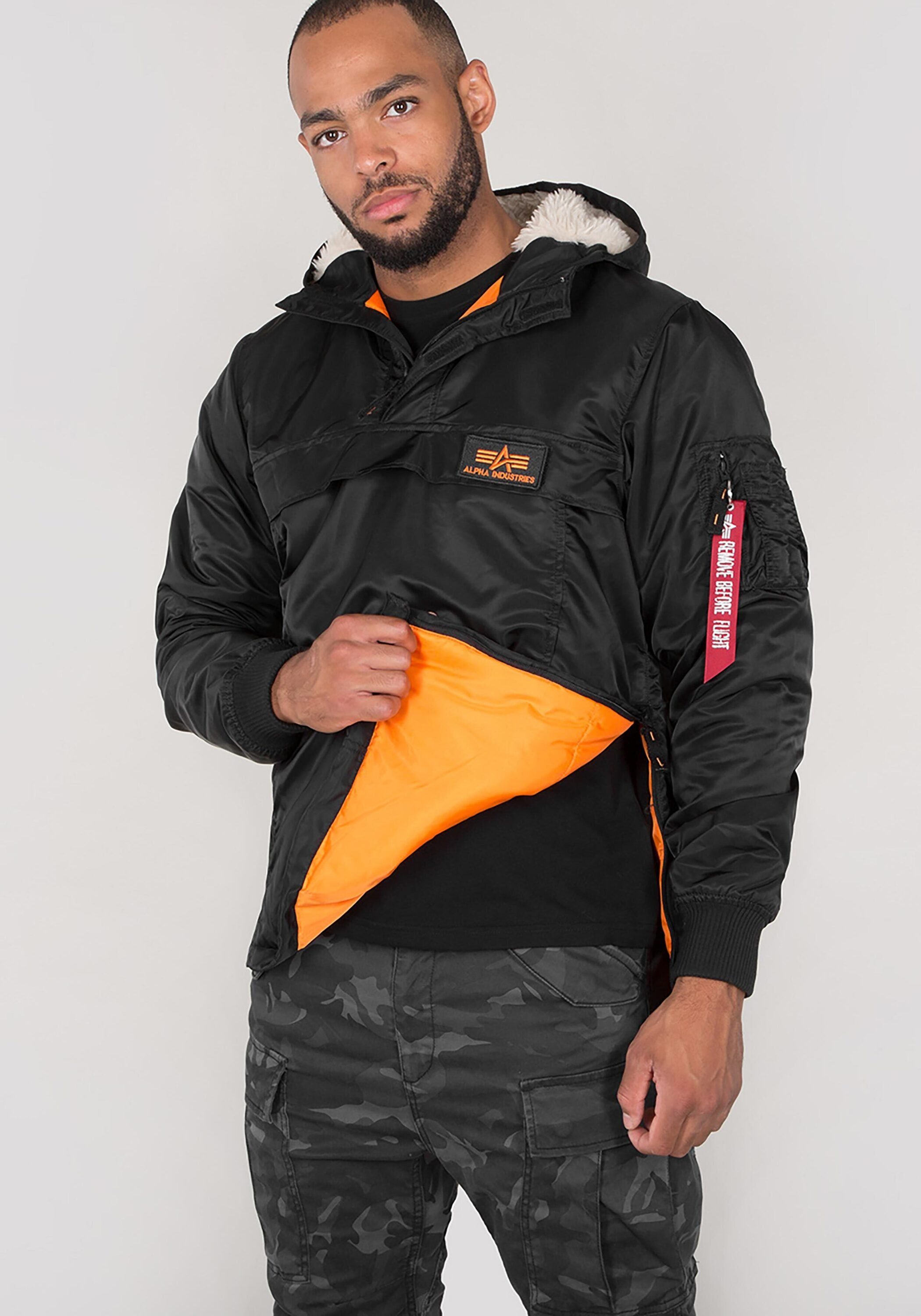 HPO Anorak Men - Utility Alpha Industries black Alpha Industries Jackets Anorak