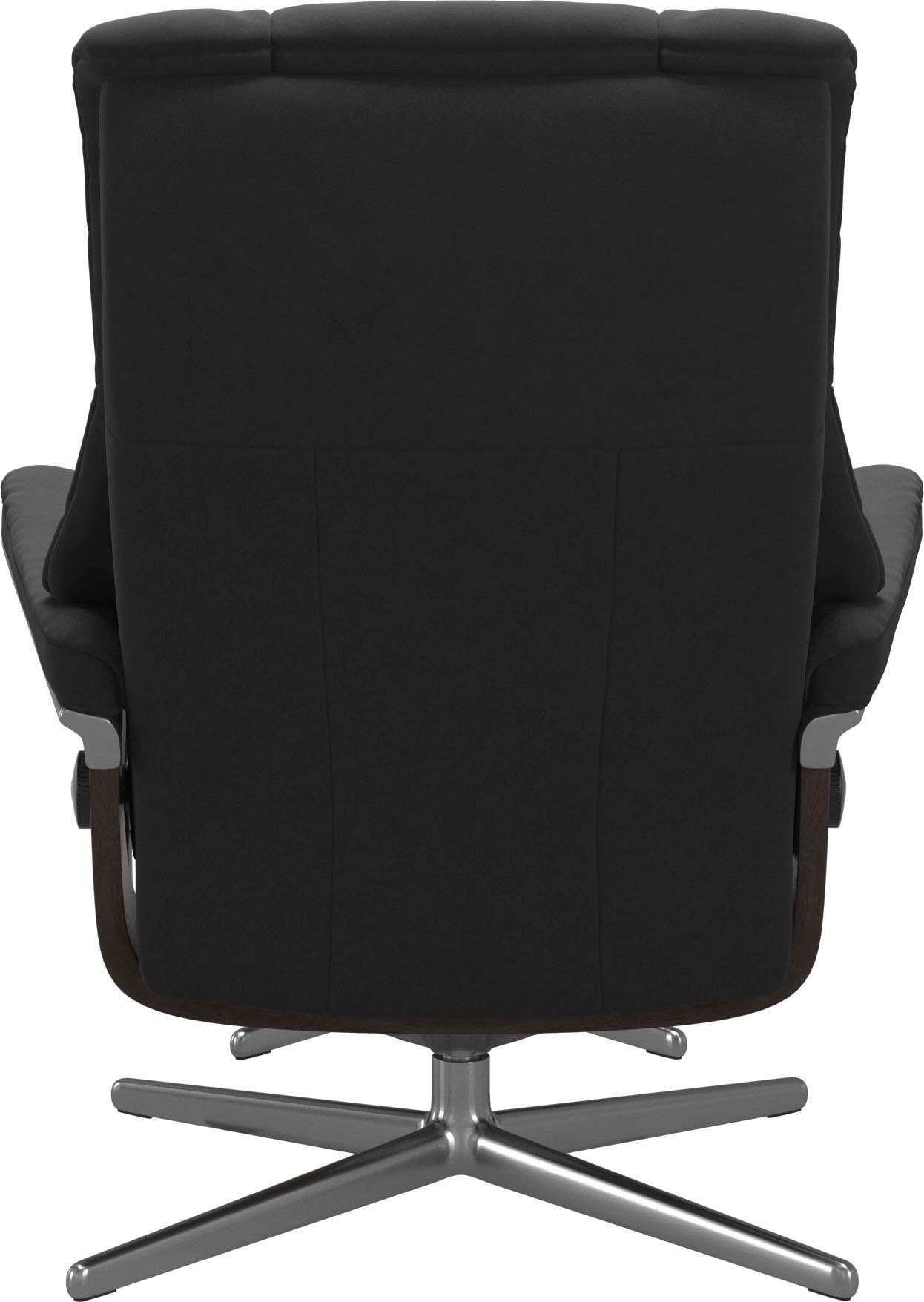 Stressless® Relaxsessel Mayfair (Set, Relaxsessel mit Hocker), mit Hocker, mit Cross Base, Größe S, M & L, Holzakzent Wenge
