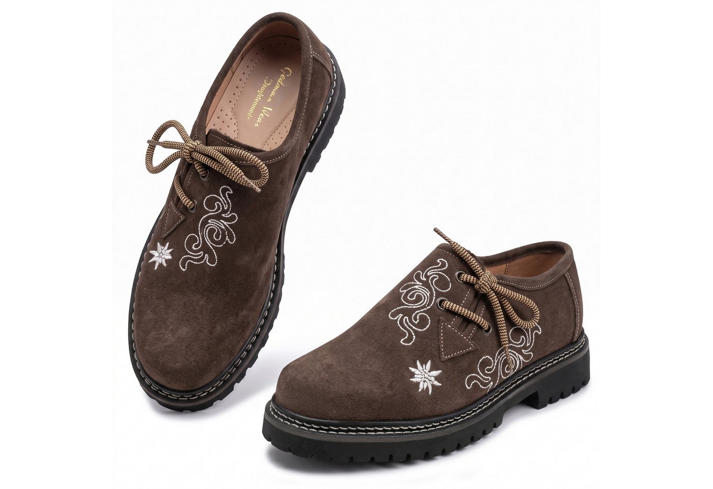 German Wear D-Haferl-1 Haferlschuh Damen Haferlschuhe Trachtenschuhe für Trachten lederhosen