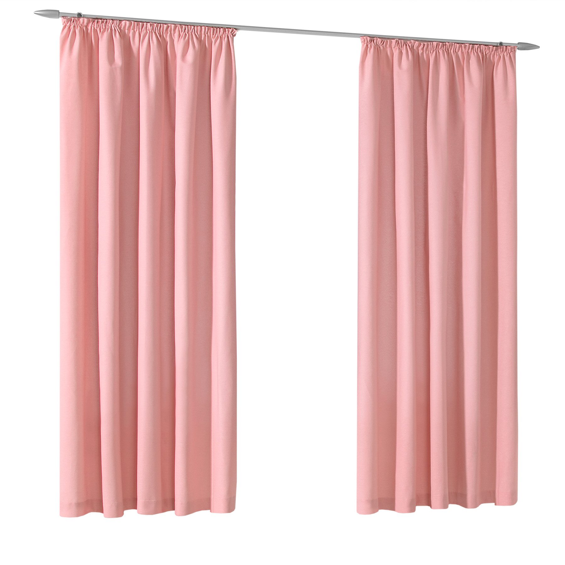 heimtexland Vorhang Dekoschal Baumwolle Fensterdeko Gardine blickdicht (1 St), Kräuselband, blickdicht, Polycotton, Natur I Kräuselband oder Schlaufen I verschi – Bild 2 von 5
