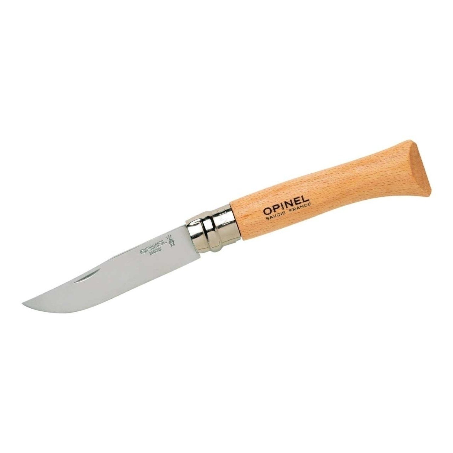 Taschenmesser Opinel Taschenmesser mit Buchenholz Griff, Größe No 10, rostfrei