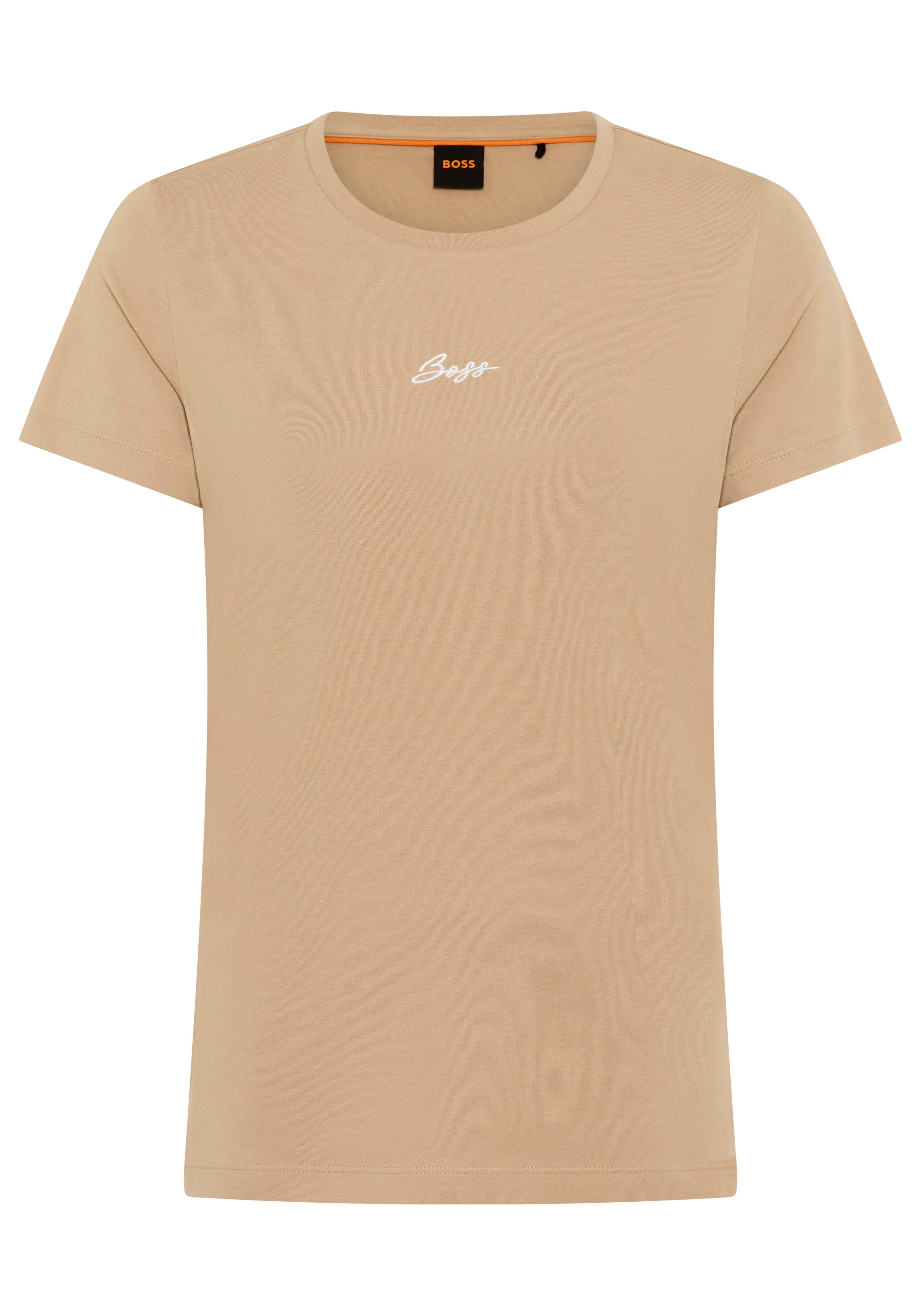 BOSS ORANGE T-Shirt Elove Embro Premium Damenmode mit Rundhals, Slim Fit günstig online kaufen