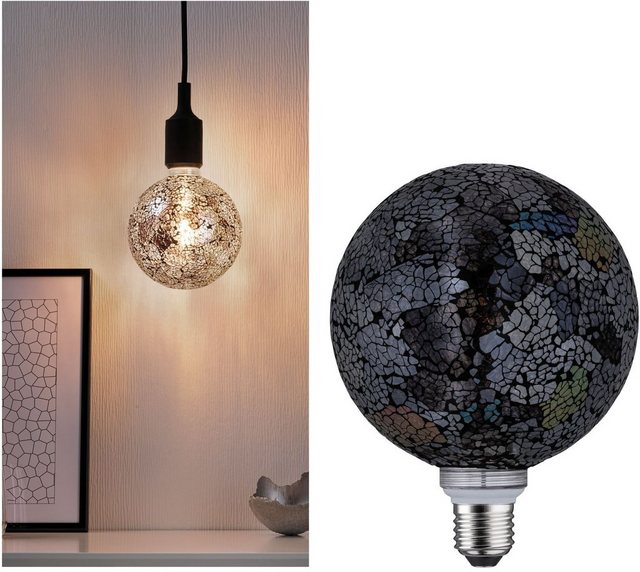 Paulmann »Miracle Mosaic Schwarz E27 2700K dimmbar« LED-Leuchtmittel, E27, 1 Stück, Warmweiß-Otto