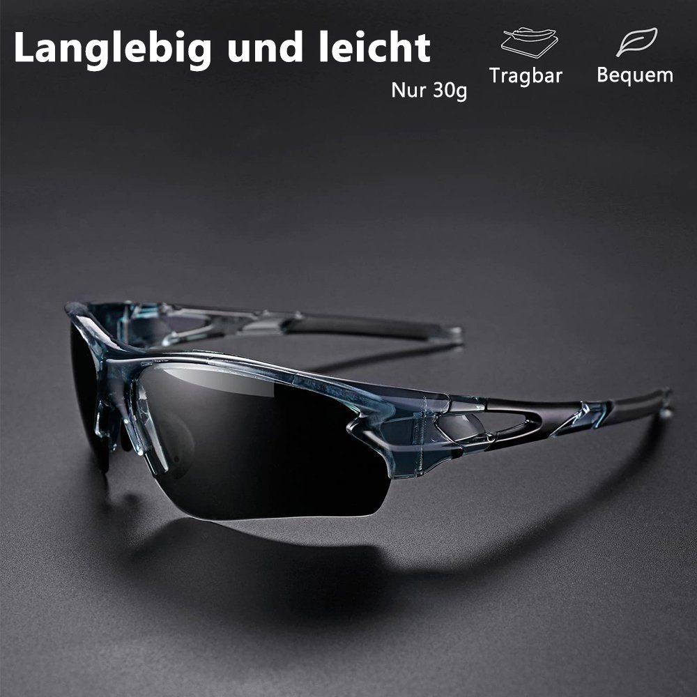 ROCKBROS Fahrradbrille Sport-Sonnenbrille, (Sonnerbrille, transparente Gläs günstig online kaufen