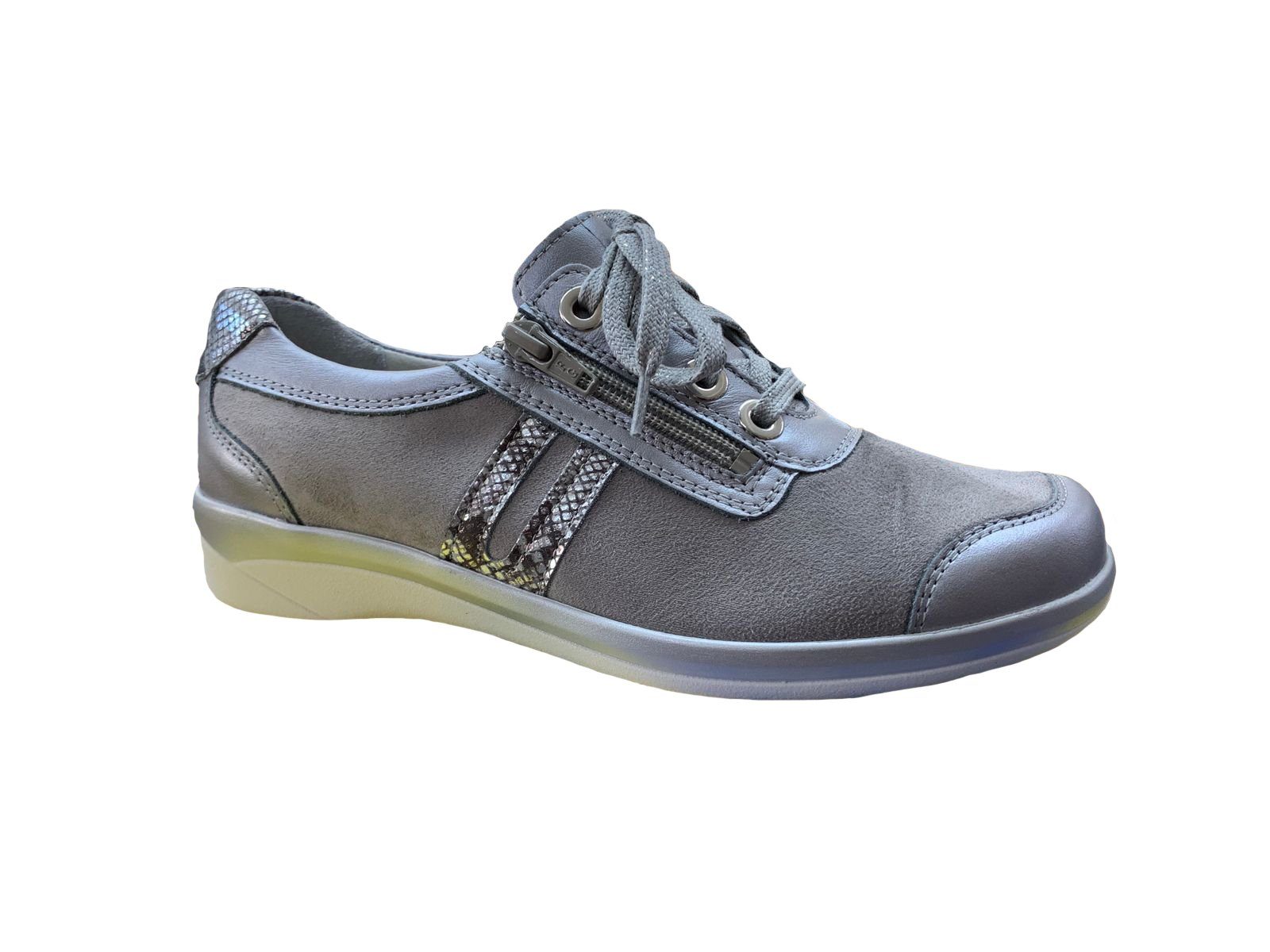 Stuppy Stuppy Damen Schnürschuh Form MARIE 3973-689-036 smog grau Schnürschuh