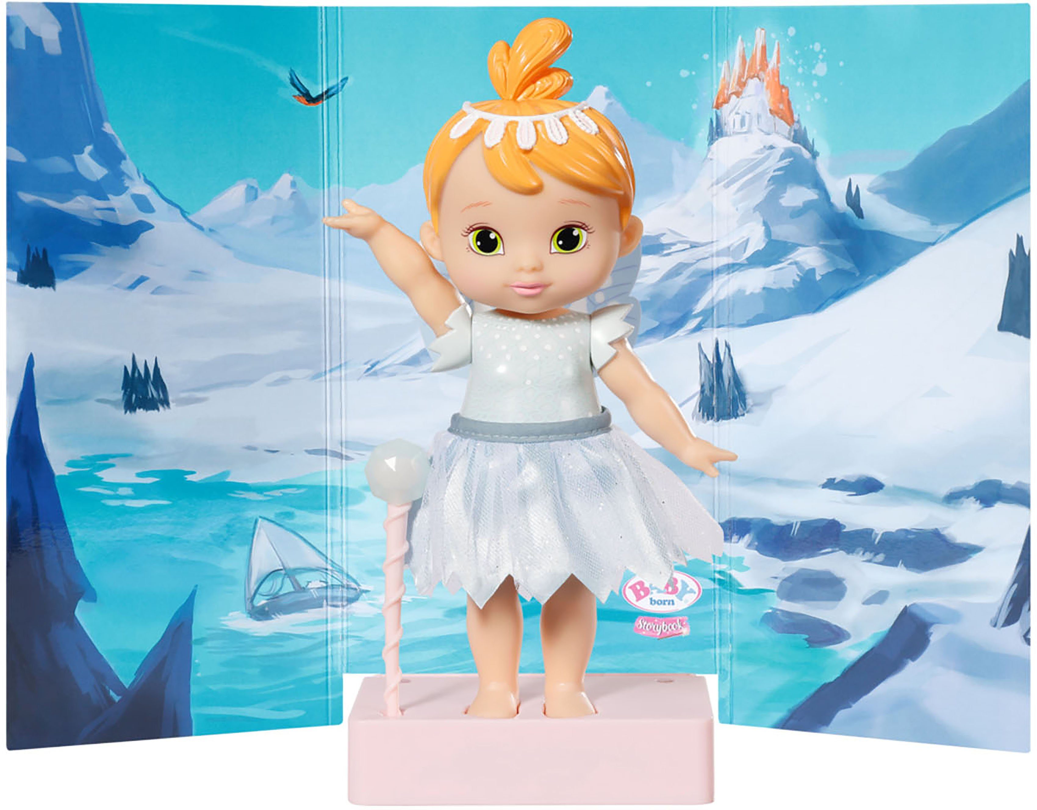 Born Fairy Stehpuppe mit 18 Baby cm, Ice, Lichteffekten Storybook