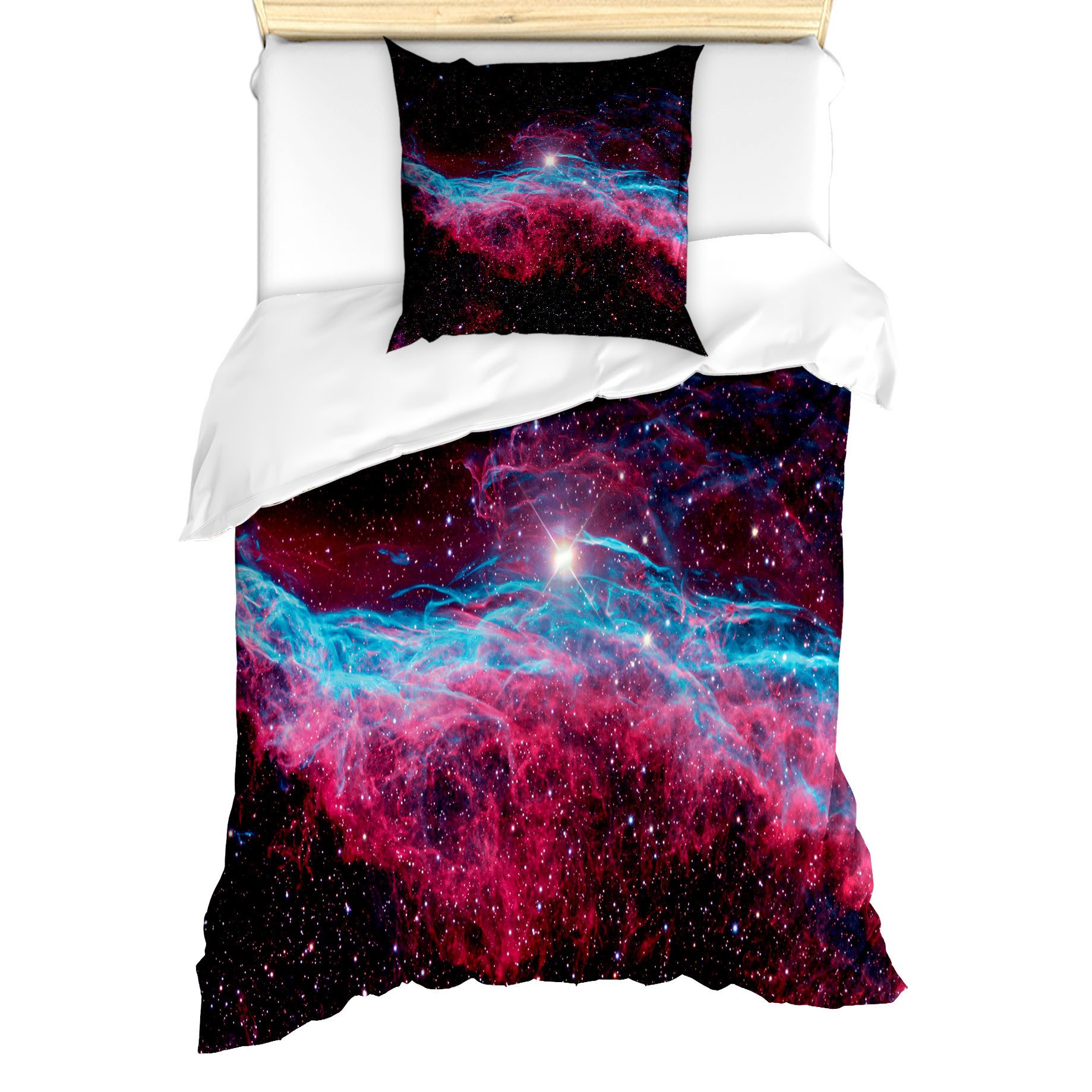Abakuhaus Постельное белье Milbensicher Всеrgiker geeignet mit Kissenbezug, Microfaser, Weltraum Weltraum spielt Galaxy
