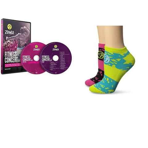 JOKA international Ganzkörpertrainer Fitness-Concert Live Zumba DVD+CD Set+ 2 x Zumba Socken, (4-tlg)