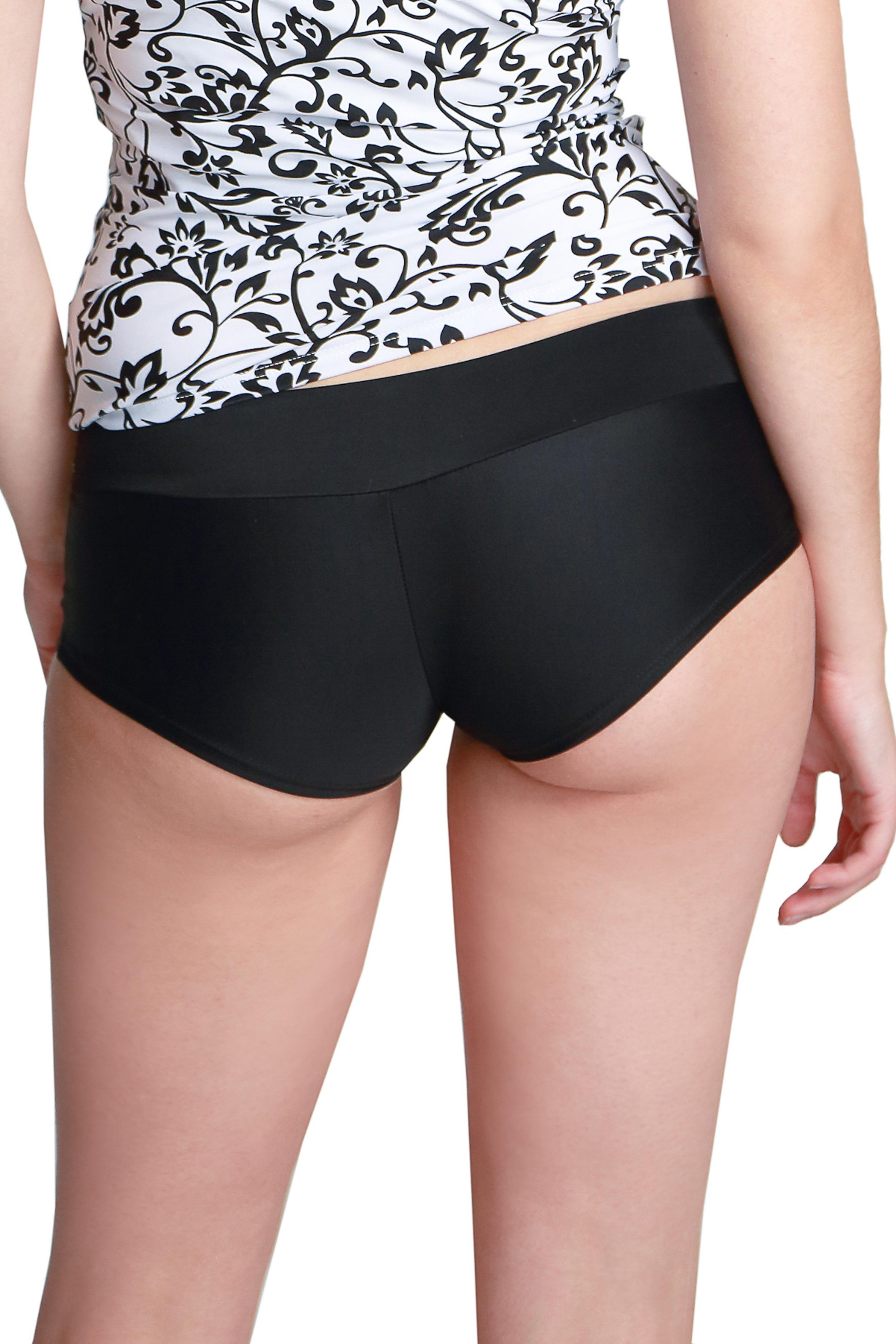 petit amour Bikini-Hotpants Damenbademode Black-White Bikinislip günstig online kaufen