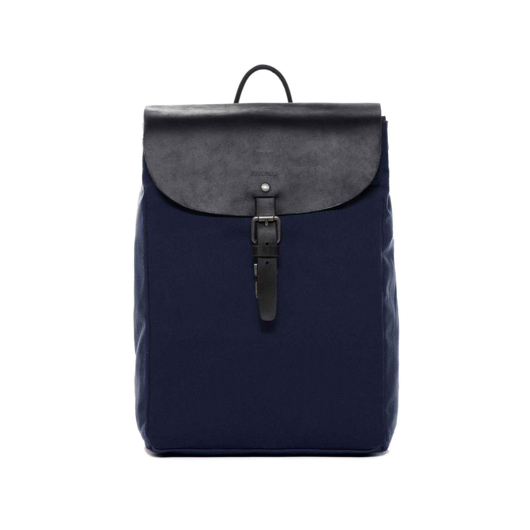 Canvas Canvas Herren Rucksack Backpack HANNE, Leder Damen blau FEYNSINN Cityrucksack Rucksack Daypack, Unisex & & Echtleder,