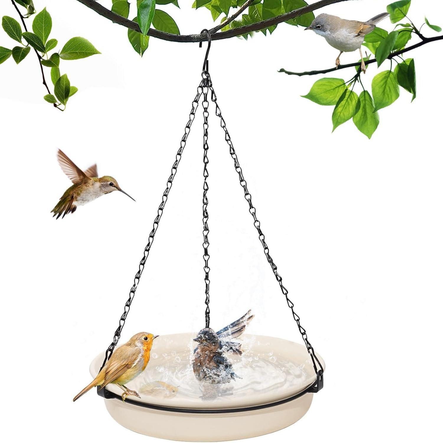 Vogelhaus Vogelfutterspender Futterplattform Vogeltränke hängend Vögel Outdoor