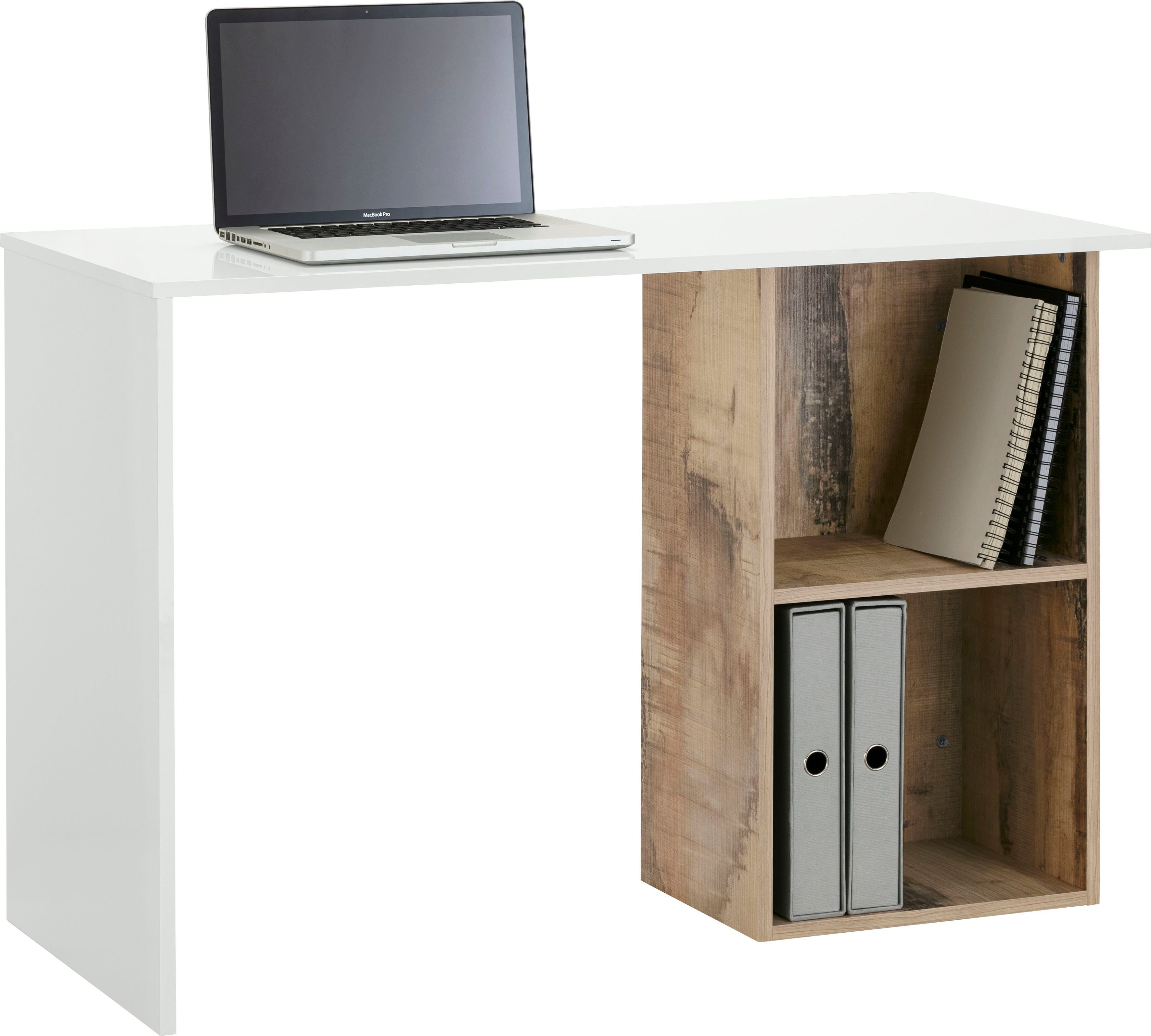 Home affaire Schreibtisch Conti, Computertisch, modernes zweifarbiges Design, Breite 110 cm