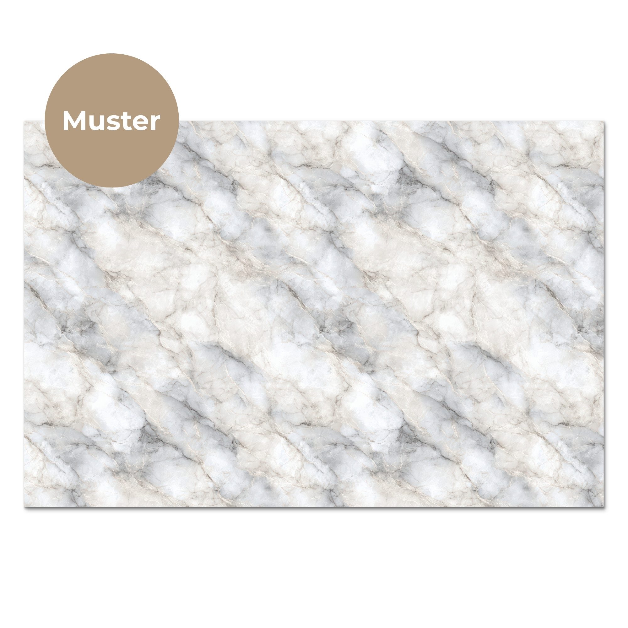 KitchenYeah Küchenrückwand Muster selbstklebend (keine Folie) Grau - Marmor - Detailliert, (1-tlg), Spritzschutz, Küche, Rückwand, Küchenwand, Küchenfront, 30x20 cm