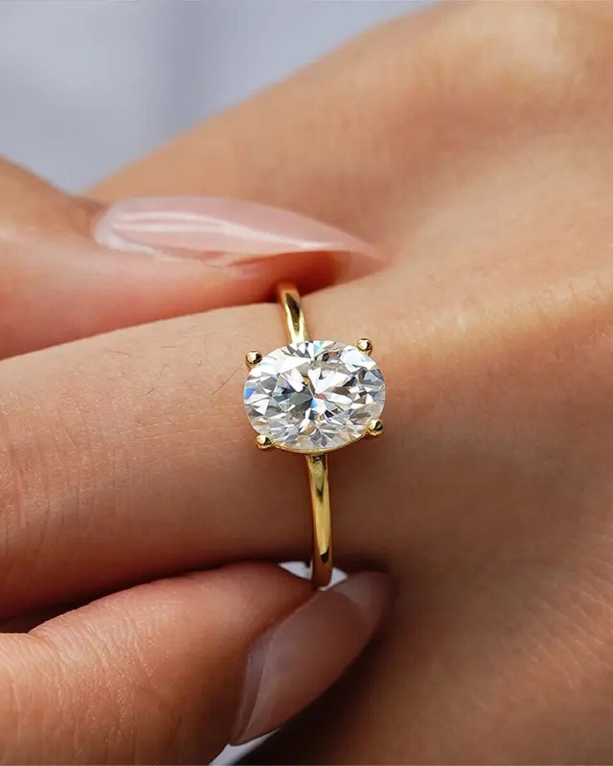 Staufergold Fingerring Moissanit Solitär-Ring „Crown“ – 1 ct Gold Größe 6, günstig online kaufen