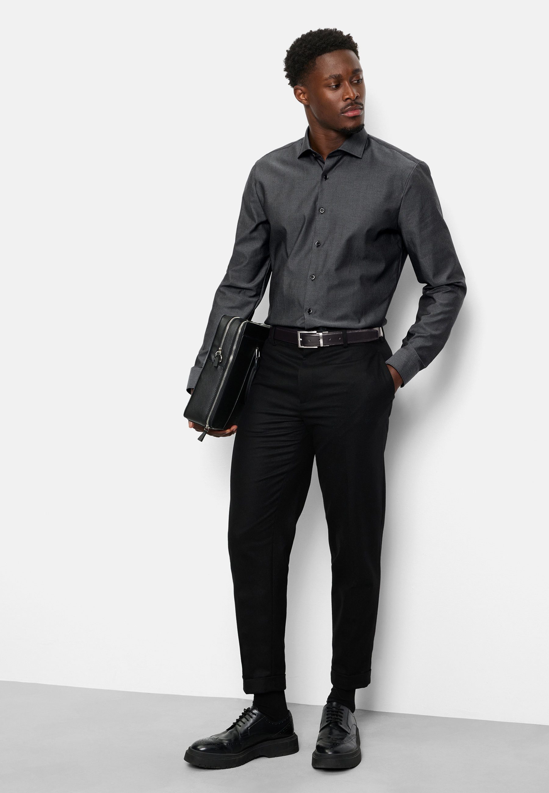 OLYMP Businesshemd OLYMP No. Six, super slim, Royal Kent mit extra langem Arm