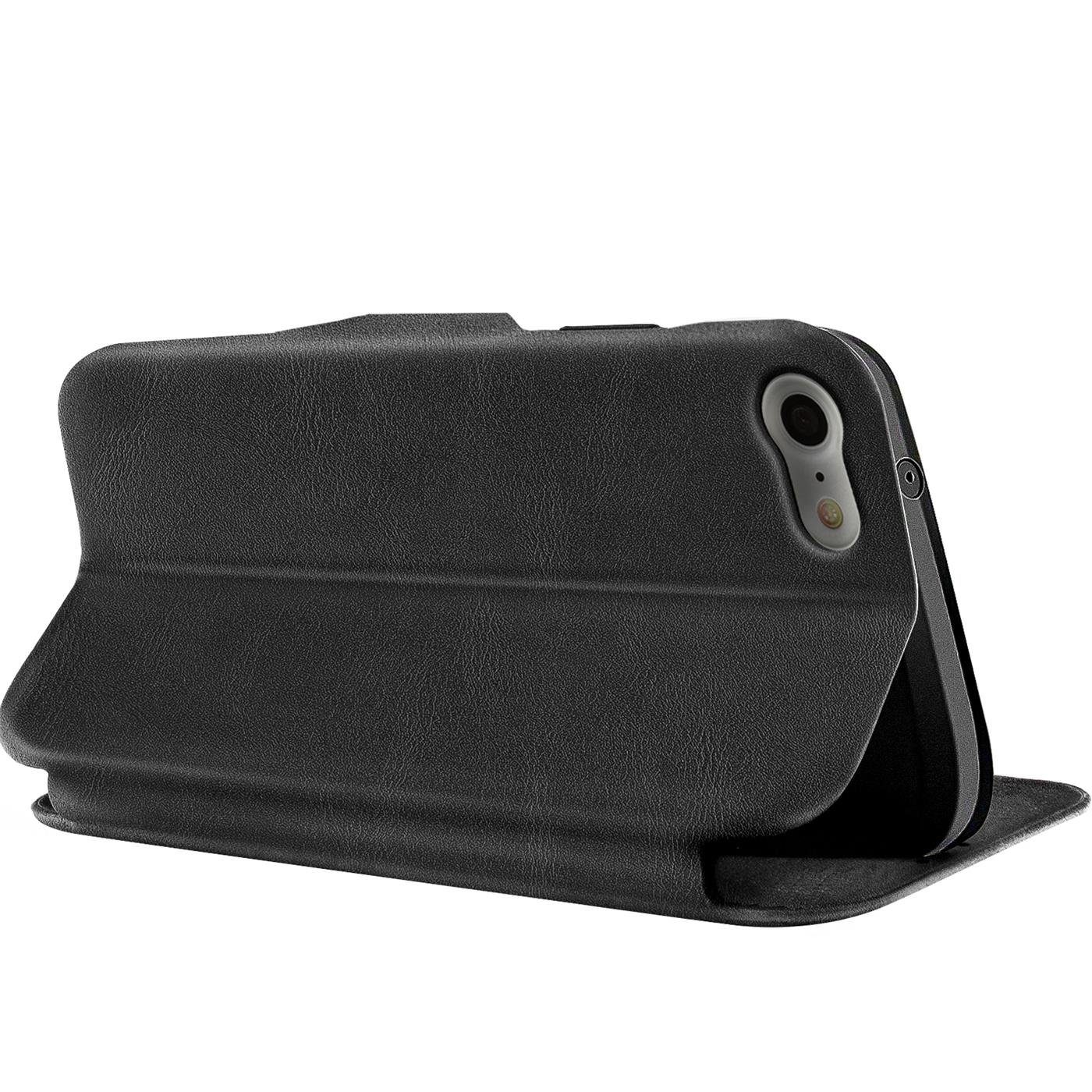 CoolGadget Handyhülle Business Premium Hülle für Apple iPhone 7 / 8 / SE2 4,7 Zoll, Handy Tasche mit Kartenfach für iPhone SE 2. Generation Schutzhülle