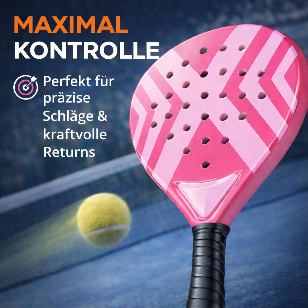 Outdoorn Padelschläger Padel Tennis Schläger Profi Racket Erwachsene – Anfänger Padelschläger, (Packung)