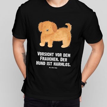 Mr. & Mrs. Panda T-Shirt Hund Flauschig - Schwarz - Geschenk, Hundemama, Vierbeiner, Shirt, T- (1-tlg)