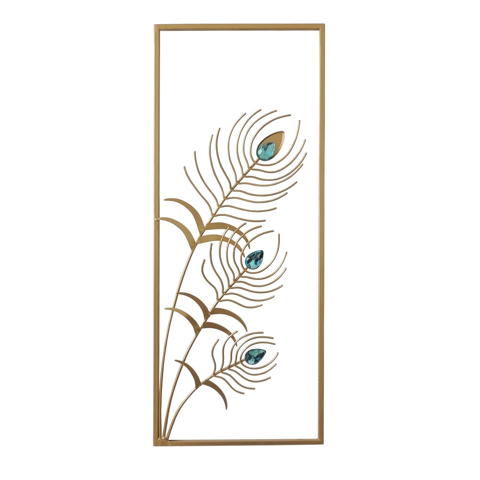 NTK-Collection Wanddekoobjekt Wanddeko Silhouette Pfauenfeder (Stück, 1 St. günstig online kaufen