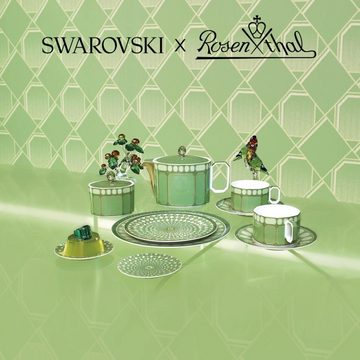 Rosenthal Servierplatte x Swarovski Platte Signum Fern (34cm)