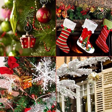 Fivejoy Dekohänger 120 Stück Weihnachts-Ornament-Haken Weihnachtsbaum S-Haken Ornament